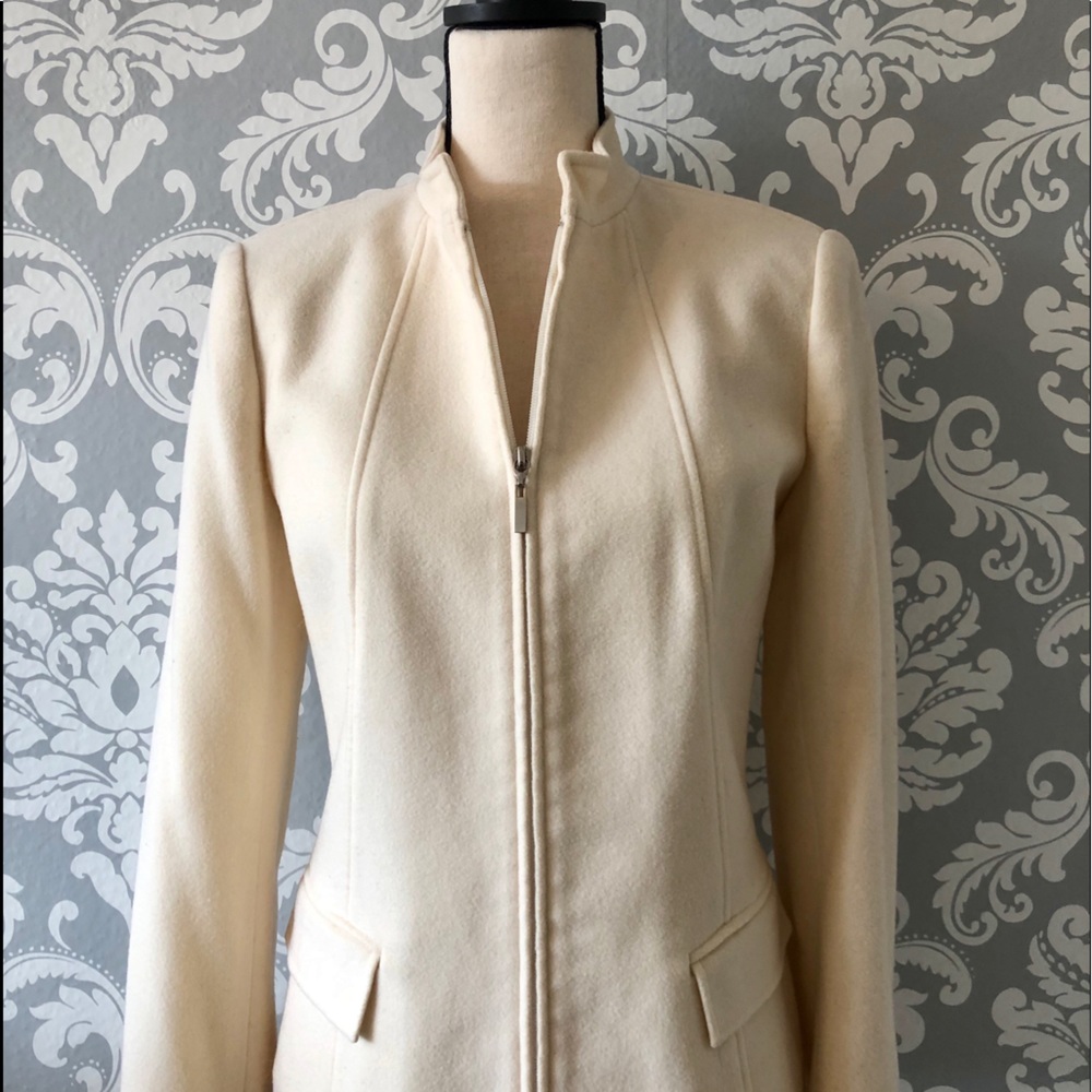 Cashmere-Wool Zipper Jacket